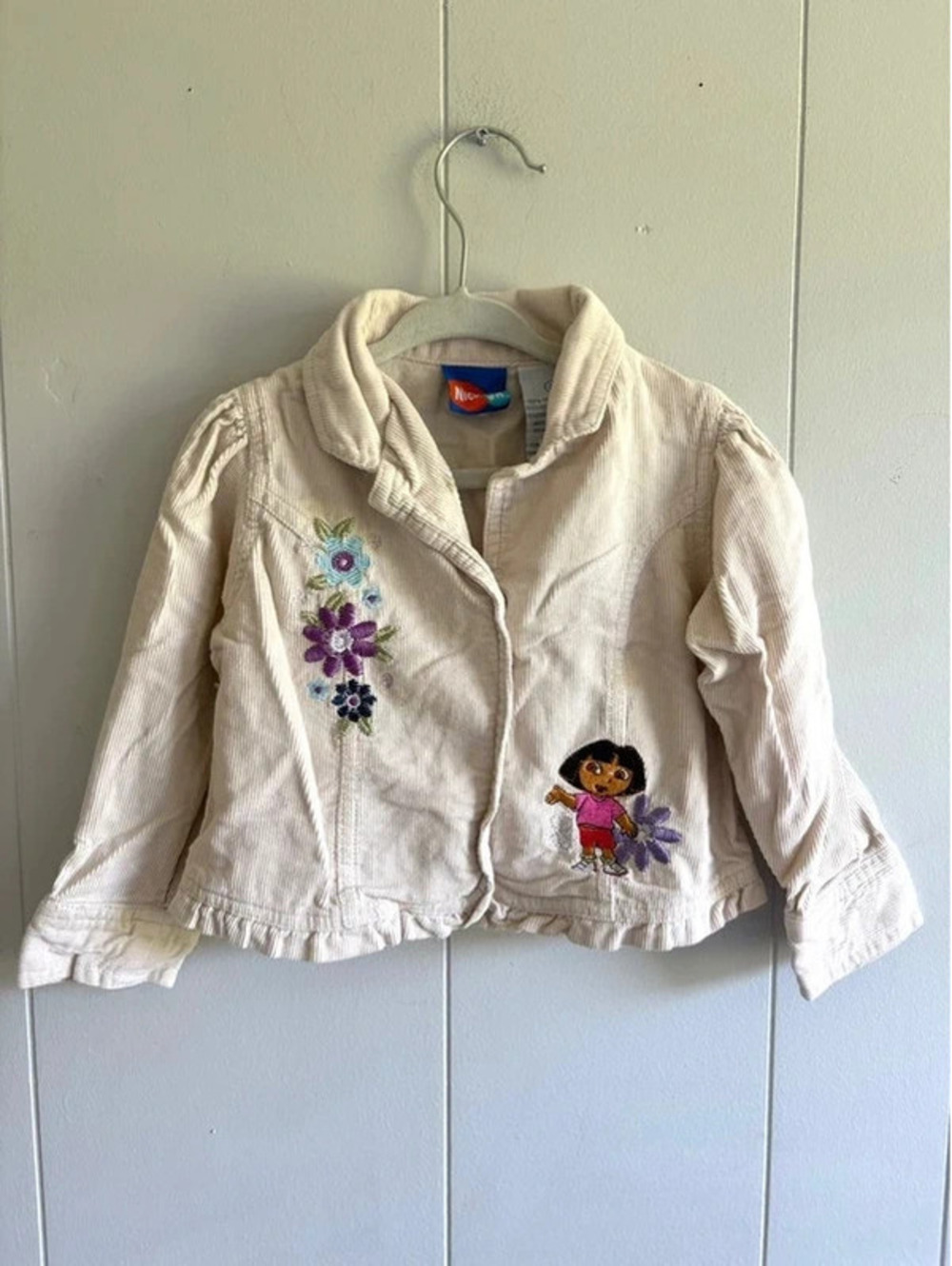 Vintage 2T Y2K Dora The Explorer Corduroy Jacket